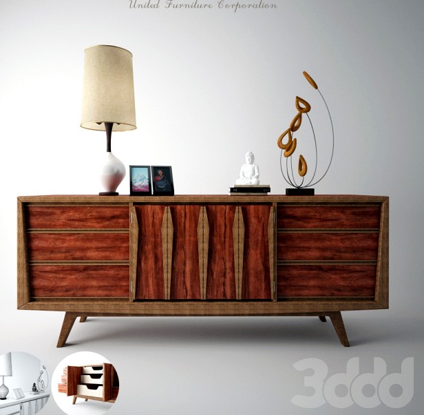 Walnut Dresser by United + decor