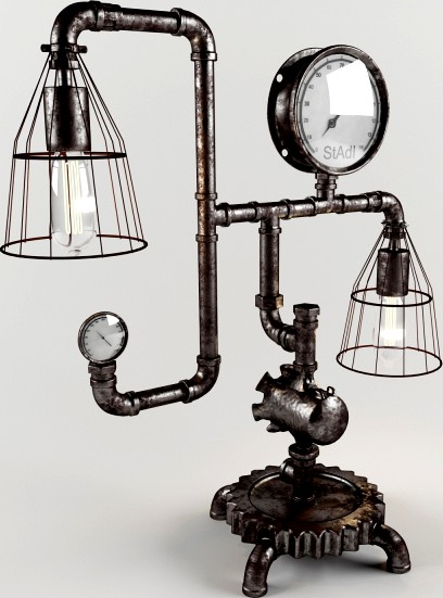 Лампа steampunk