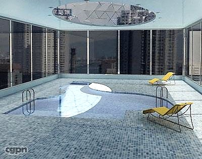 Swimming pool3d model