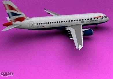 A-320 British Airways3d model