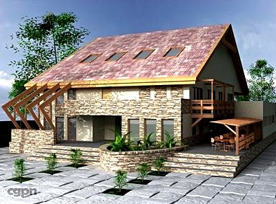 Rustic Motel-Pension3d model