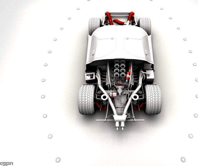 Ford GT40 engine3d model