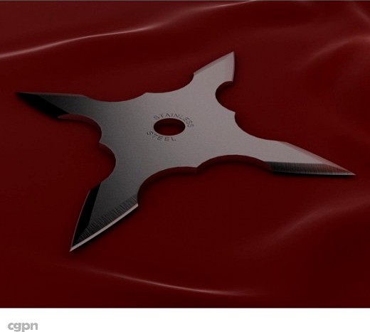 4 Point Shuriken3d model