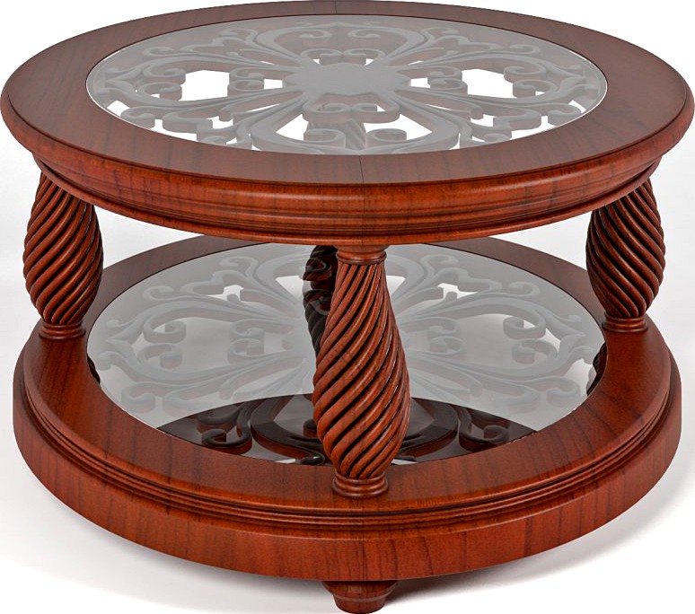 oval coffee table3d model