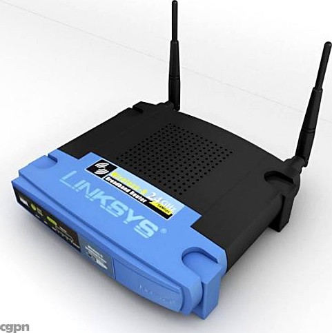 Linksys Broadband Router3d model