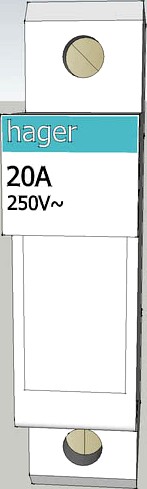 porte fusible de 20A hager