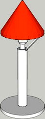 lampe, lamp orange