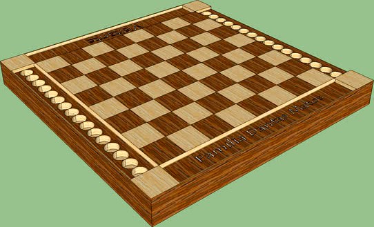 Jogo de xadrez e tabuleiro de xadrez Modelo 3D $5 - .max .3ds .fbx