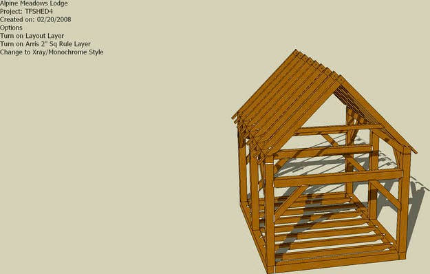 Timber frame shed design