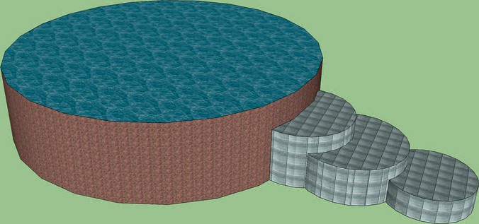 small pool or hottub