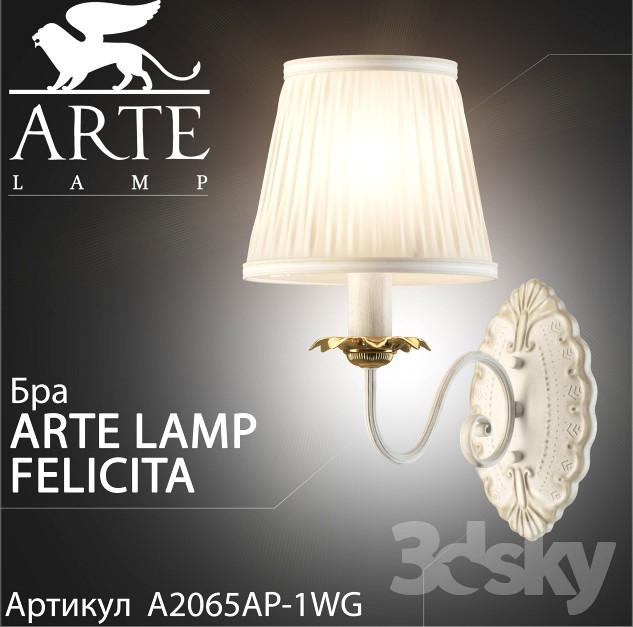 Bra arte lamp Felicita A2065AP-1WG