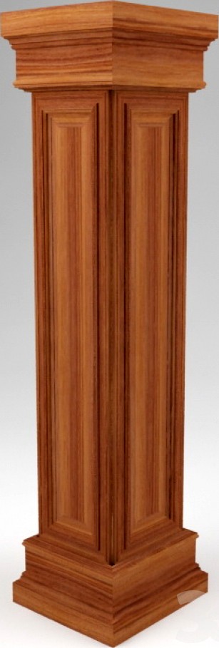 Wooden column
