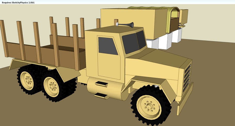 Heavy Military Utility Truck Sketchyphysics