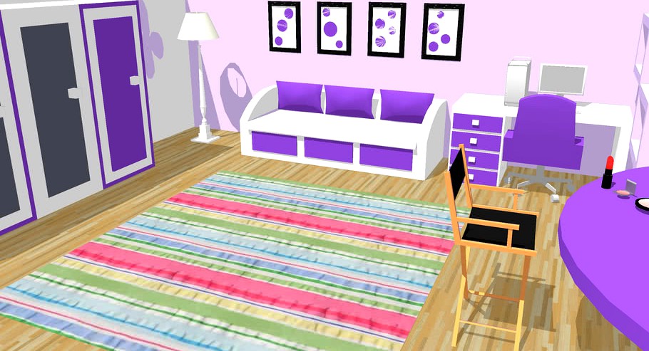 bedroom purple