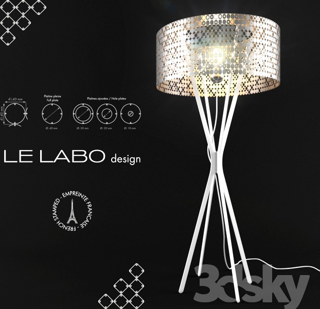 Lampadaire Miss Bubble XXL by Le Labo Design