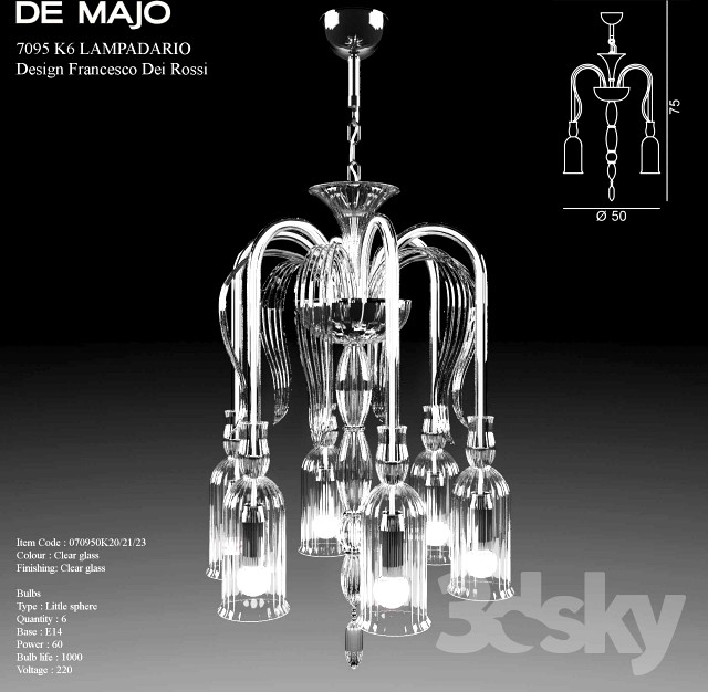 Chandelier De Majo 7095