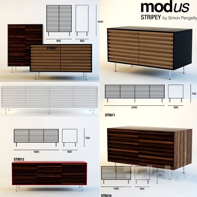 modus stripey 3d model