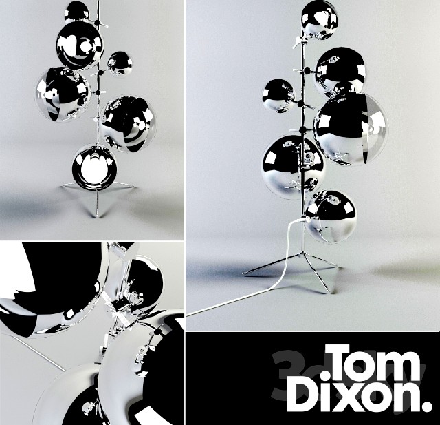 LIGHT TRIPOD STAND MIRROR BALLS