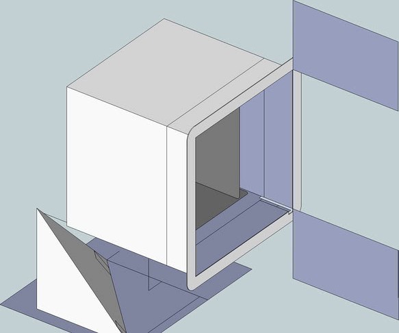angle drawing for scanner niobium titonate base and indium strain guage