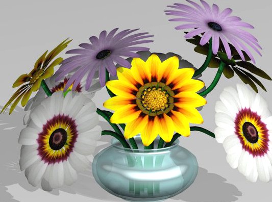 Daisies 3D Model