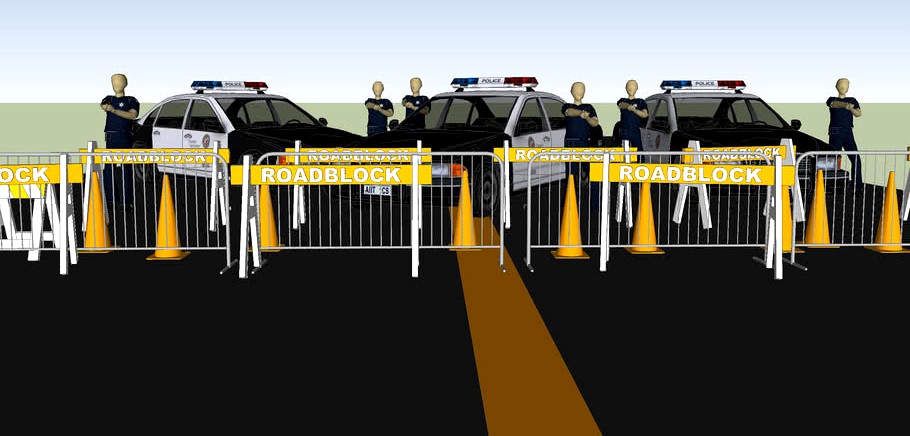 police roadblock