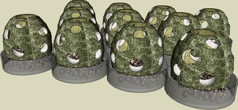 Turtle Island 7 Foot Tall Golieth/Culvert Module Breakwater Layout