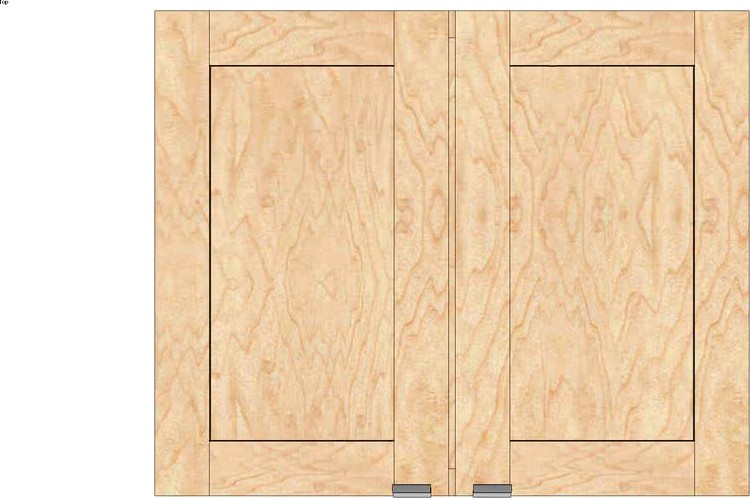 Wall Double Door 27Hx15D