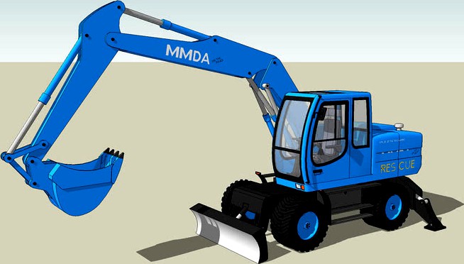 Liebherr 316 equipment of the Metro Manila Development Authority (MMDA)