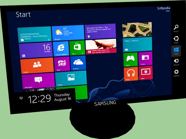 MONITOR SAMSUNG COM TELA WINDOWS 8