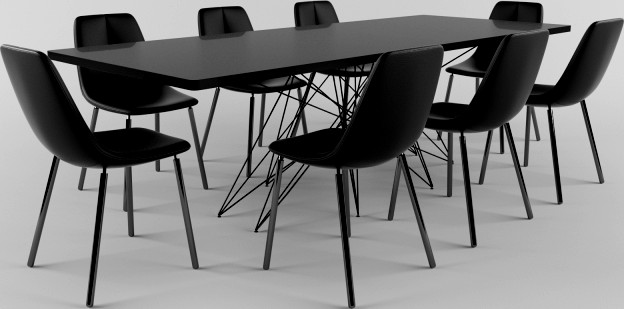 Bonaldo стол Octa, стулья By met