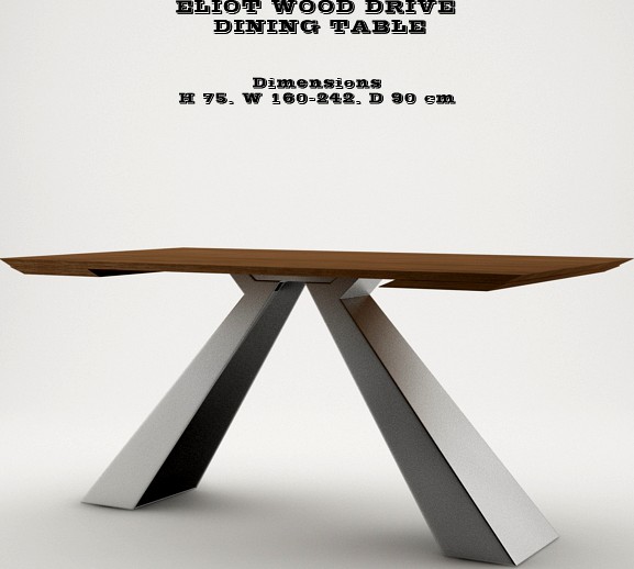 Eliot Wood Drive Dining Table