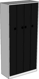 estante metal com portas harmonio 1950 x 950 x 400 mm