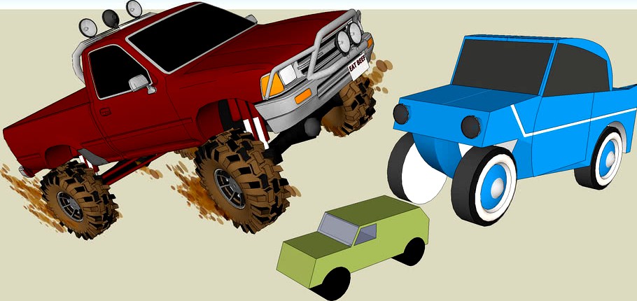 mine garage of velichles