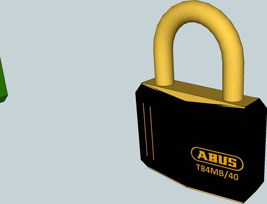 Abus Vinyl Covered Padlock