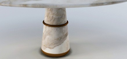 AGRA  Marble Dining Table by BRABBU