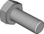 11581055 Hexagon head bolts DIN 933 M10x25