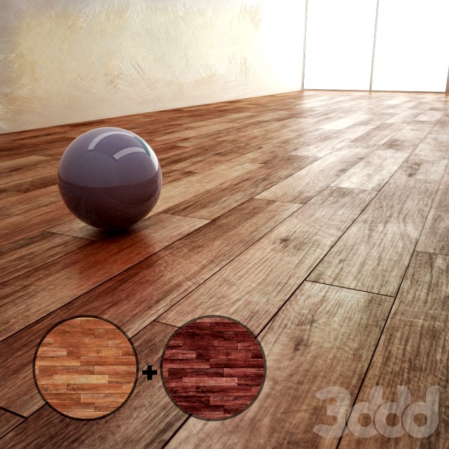 Parquet Material With 2 Texture