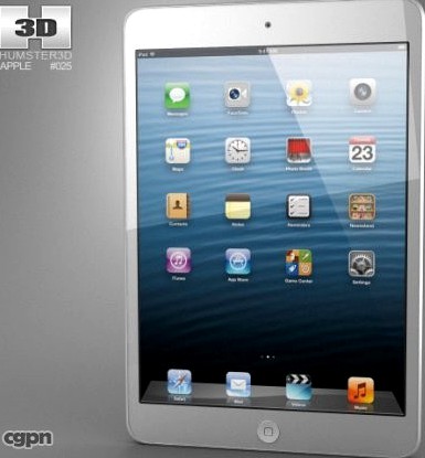 Apple iPad Mini White3d model