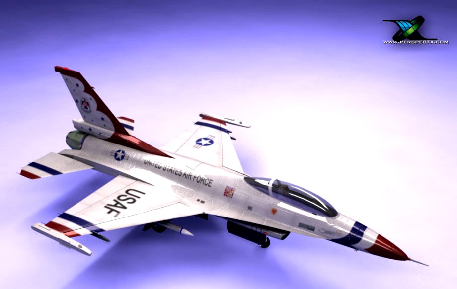 F-16 Fighting Falcon, USAF Thunderbirds3d model