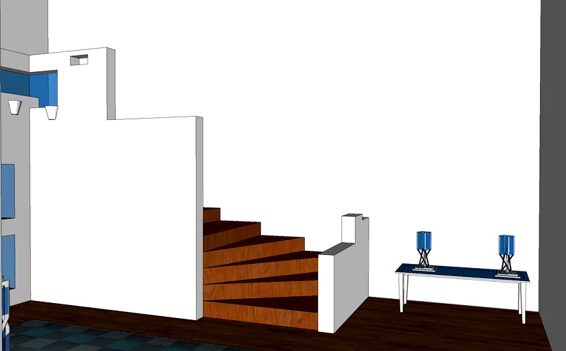 Modern foyer hall and stairs (sorta for rivercity 's contest)