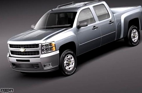 Chevrolet Silverado 2500hd crew cab3d model