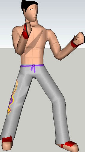 Full Kazuya 3D model from the main menu (zoom out by @FransBouma) : r/Tekken