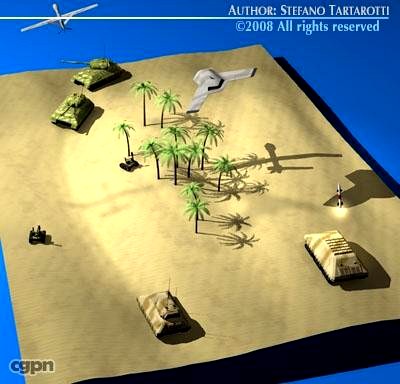 Modern warfare scenario3d model