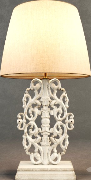 RH Scrollwork Table Lamp