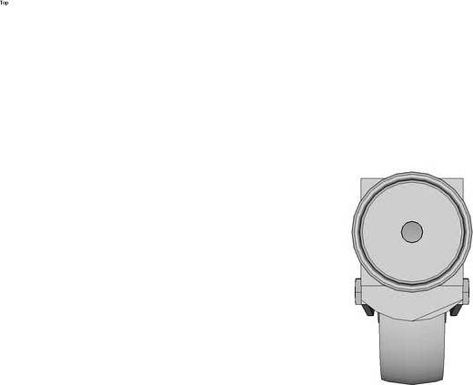 Roulette charge moyenne pivotante trou central inox - Avec frein arrire