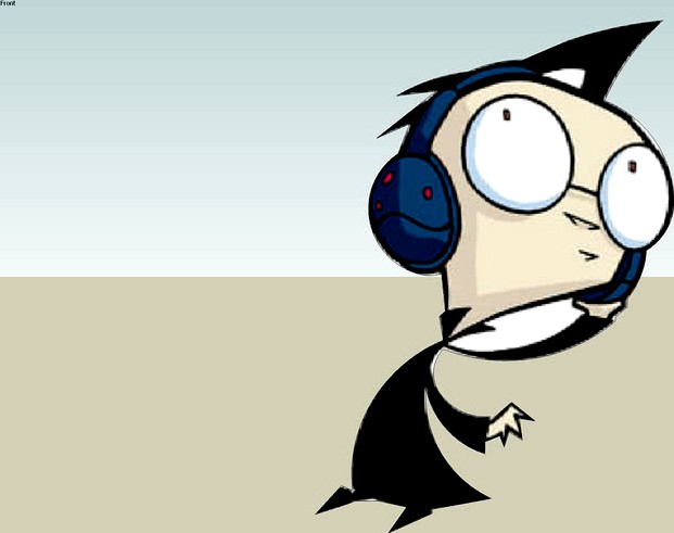 Dib on Headphones 2D