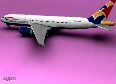 Boeing 777 British Airways Demark3d model