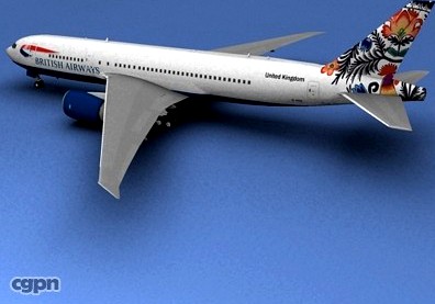 Boeing 777 British Airways Poland3d model