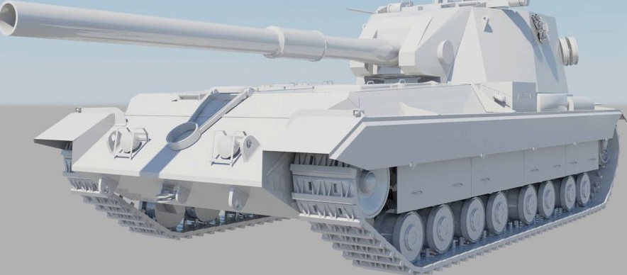 FV215B 183mm Cannon TANK3d model