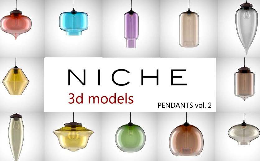 NICHE modern pendants collection vol 23d model